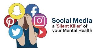 Alternative emphasizing the mental health impact of social media , labeled as s silent killer